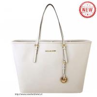 michael kors jet set saffiano reizen medium wit bakken Winkel Almere Stad 14t65276